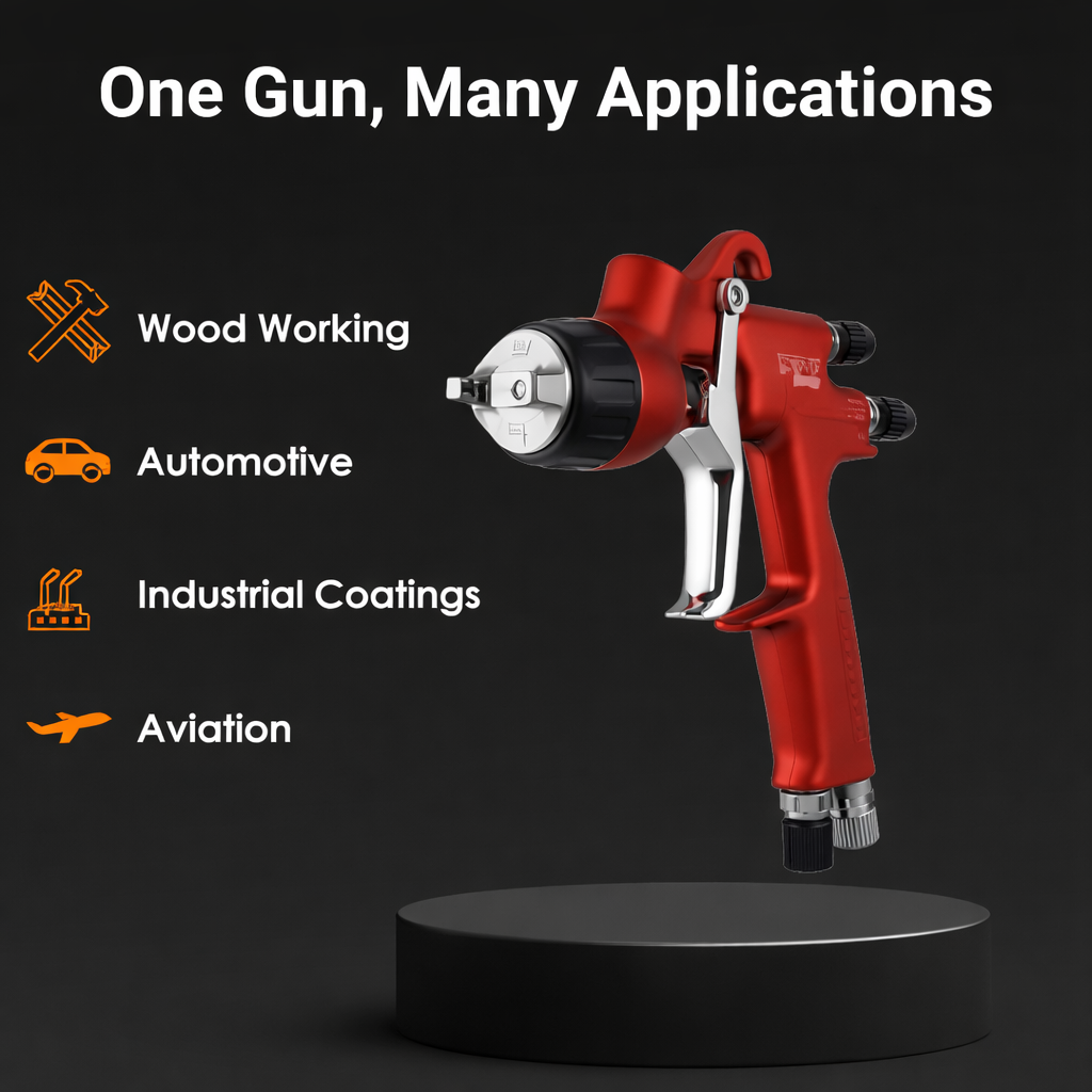 3300 GTO Gravity Spray Gun | High Transfer Efficiency & Steady Application